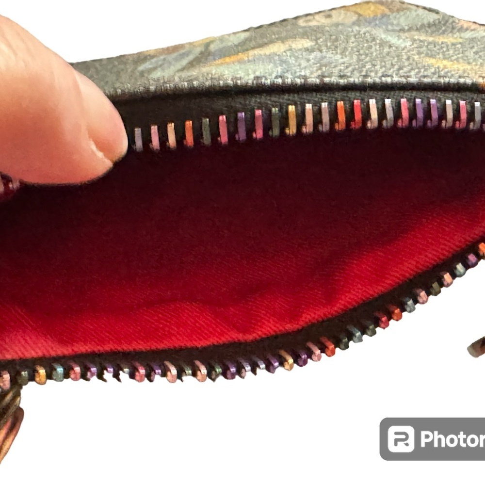 Dooney and Bourke Bee wristlet/rainbow zipper - Picture 5 of 7